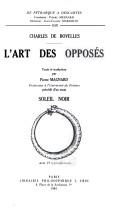 Cover of: L' art des opposés