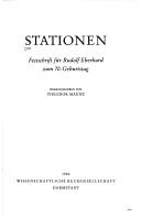 Cover of: Stationen: Festschrift für Rudolf Eberhard zum 70. Geburtstag