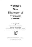 Cover of: Webster's new dictionary of synonyms by 