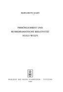 Cover of: Persönlichkeit und musikdramatische Kreativität Hugo Wolfs