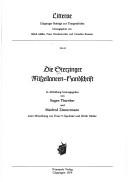 Die Sterzinger Miszellaneen-Handschrift by Eugen Thurnher, Manfred Zimmermann
