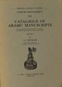 Cover of: Catalogue of Arabic manuscripts in the Library of the University of Leiden and other collections in the Netherlands by J. J. Witkam