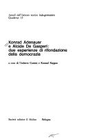 Cover of: Konrad Adenauer e Alcide De Gasperi: due esperienze di rifondazione della democrazia