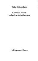 Cover of: Cornelias Traum und andere Aufzeichnungen