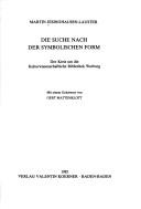 Die Suche nach der symbolischen Form by Martin Jesinghausen-Lauster