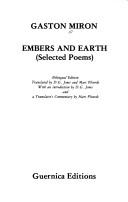 Cover of: Embers and earth: selected poems