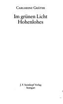 Cover of: Im grünen Licht Hohenlohes
