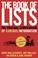 Cover of: The Book of Lists, The Canadian Edition