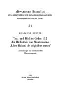 Text und Bild im Codex 132 der Bibliothek von Montecassino "Liber Rabani de originibus rerum" by Marianne Reuter