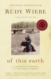 Cover of: Of This Earth: A Mennonite Boyhood in the Boreal Forest 