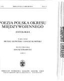 Cover of: Poezja polska okresu międzywojennego: antologia