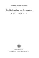Cover of: Die Nachtwachen von Bonaventura by Rosemarie Hunter-Lougheed