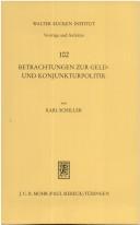 Cover of: Betrachtungen zur Geld- und Konjunkturpolitik