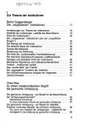 Cover of: Die " Vergessenen" Institutionen: eine Analyse der Institutionen im parlamentarischen Regierungssystem der Bundesrepublik Deutschland