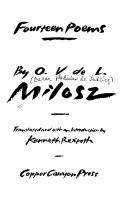 Cover of: Fourteen poems by Oscar Vladislas de Lubicz Milosz