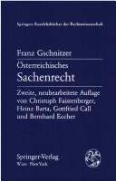 Cover of: Österreichisches Sachenrecht
