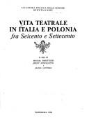 Cover of: Vita teatrale in Italia e Polonia fra Seicento e Settecento