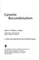 Cover of: Genetic recombination