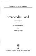 Cover of: Brennendes Land by Franz Theuer
