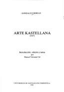 Cover of: Arte kastellana (1627)