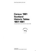 Cover of: Census 1981 Scotlandhistoric tables 1801-1981.