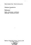 Cover of: Ruthenica: studia z historycznej i współczesnej dialektologii wschodniosłlowiańskiej