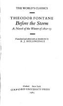 Cover of: Before the storm: a novel of the winter of 1812-13