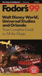 Cover of: Walt Disney World, Universal Studios and Orlando '99 by Fodor's