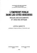 L' emprunt public dans les cités grecques by Léopold Migeotte