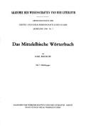 Cover of: Das mittelelbische Wörterbuch