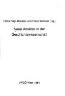 Cover of: Neue Ansätze in der Geschichtswissenschaft