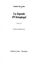 Cover of: La légende d'Ulenspiegel by Charles de Coster
