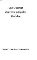 Cover of: Zur Ferne aufspielen: Gedichte