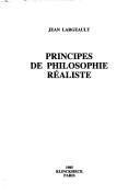 Cover of: Principes de philosophie réaliste