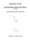 Cover of: Ausztria hatvan éve, 1918-1978: Karl Rennertől Bruno Kreiskyig