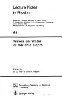 Cover of: Waves on water of variable depth by edited by D.G. Provis and R. Radok.