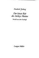 Cover of: letzte Ritt des Jockeys Matteo: Novelle aus dem Nachlass