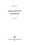 Cover of: Agrarlandschaften in Queensland