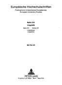Cover of: Aspektualität und Nominalisierung: zur Bedeutung satzsemantischer Beziehungen für die Beschreibung der Nominalisierung im Deutschen und im Niederländischen