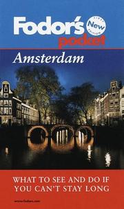 Cover of: Fodor's pocket Amsterdam: [what to see and do if you can't stay long