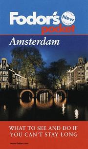 Cover of: Fodor's Pocket Amsterdam: What to See and Do If You Can't Stay Long (Pocket Guides)