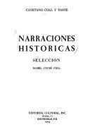 Cover of: Narraciones históricas by Cayetano Coll y Toste