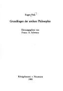 Cover of: Grundfragen der antiken Philosophie