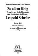 Cover of: Zu allem fähig: Versuch einer Sozio-Biographie zum Verständnis des Dichters Leopold Schefer