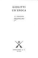 Cover of: Giolitti, un'epoca