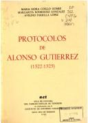 Cover of: Protocolos de Alonso Gutiérrez, 1522-1525