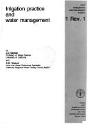 Cover of: Irrigation practice and water management