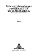 Cover of: Arbeiten zur Skandinavistik