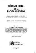 Cover of: Código penal de la Nación Argentina by Argentina.