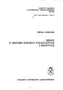 Cover of: Szkice o historii doktryn politycznych i prawnych by Michał Jaskólski